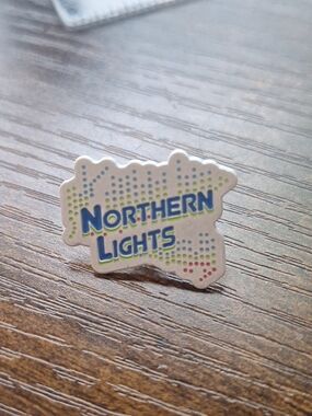 Cookies Brand "Northern Lights" 1" Pin/ Pinback *NEW*